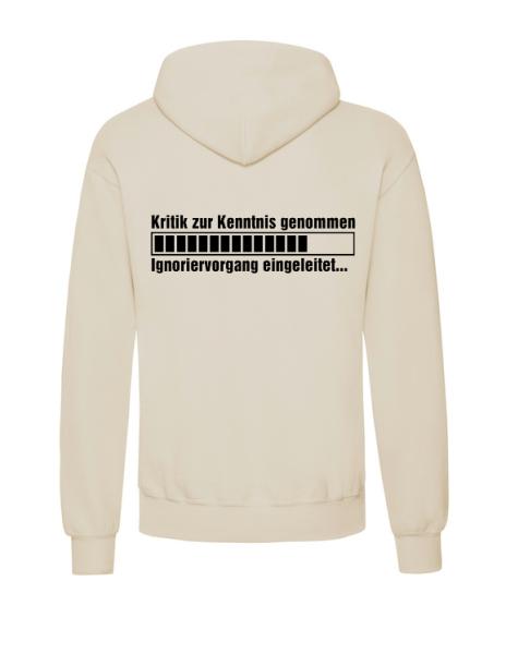 Kritik zur Kenntnis genommen